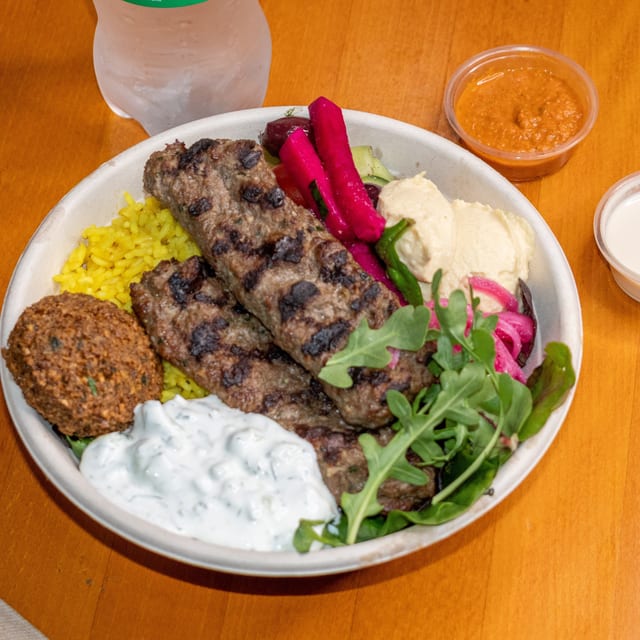 Kofta Kabob Plate.