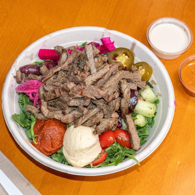Beef & Lamb Shawarma Plate.