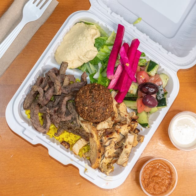 Mixed Shawarma Plate.